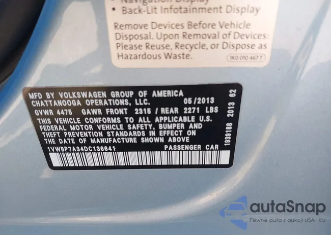 1VWBP7A34DC136641: 44443600