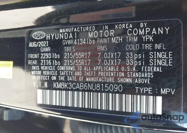 KM8K3CAB6NU815090: 44443633