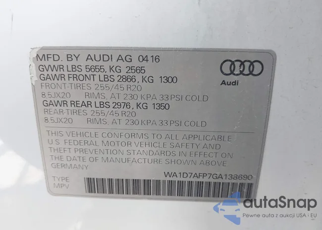 WA1D7AFP7GA138690: 44443668