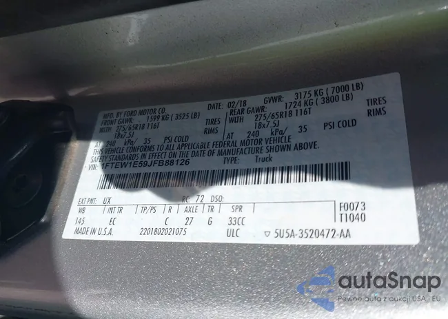 1FTEW1E59JFB88126: 44443681