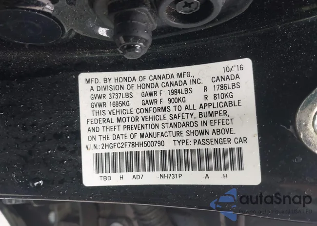 2HGFC2F78HH500790: 44444867