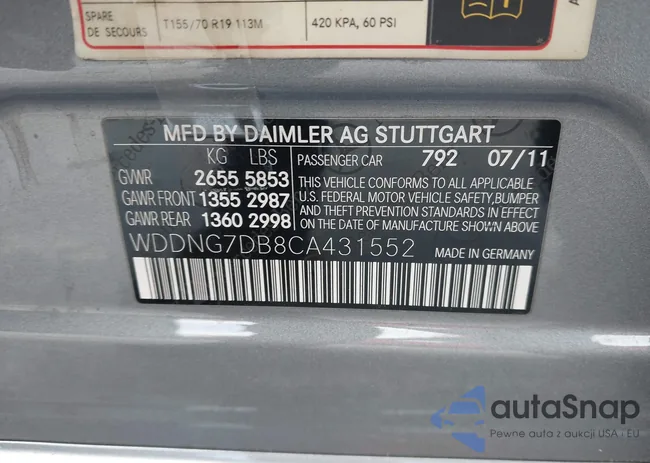 WDDNG7DB8CA431552: 44444902