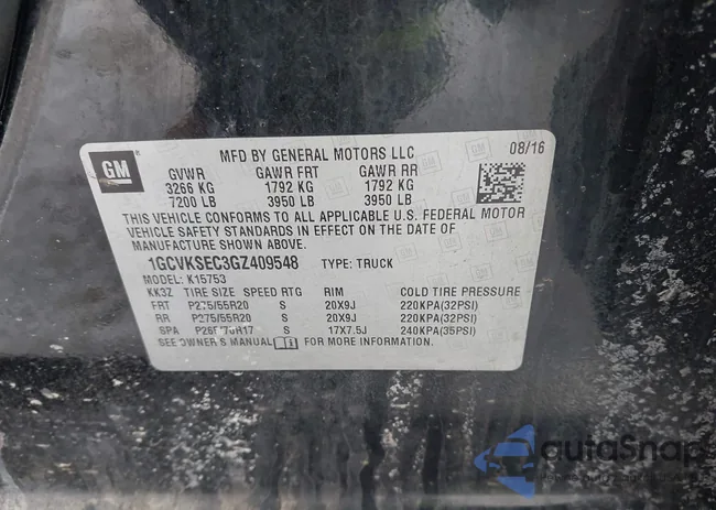 1GCVKSEC3GZ409548: 44444961