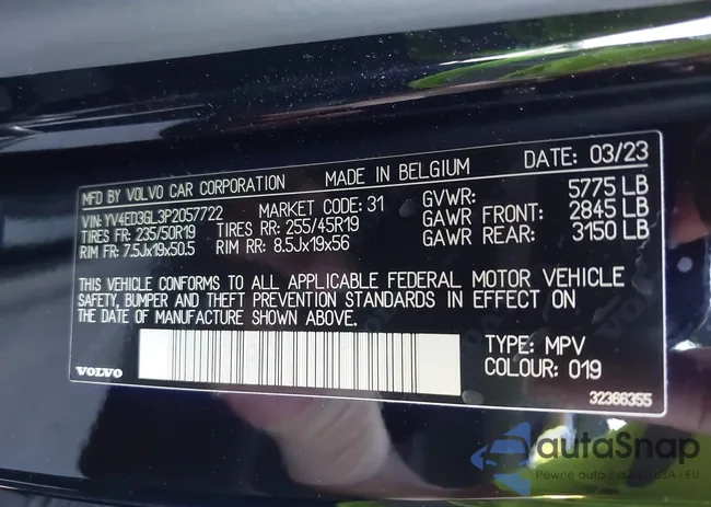 YV4ED3GL3P2057722: 44445277