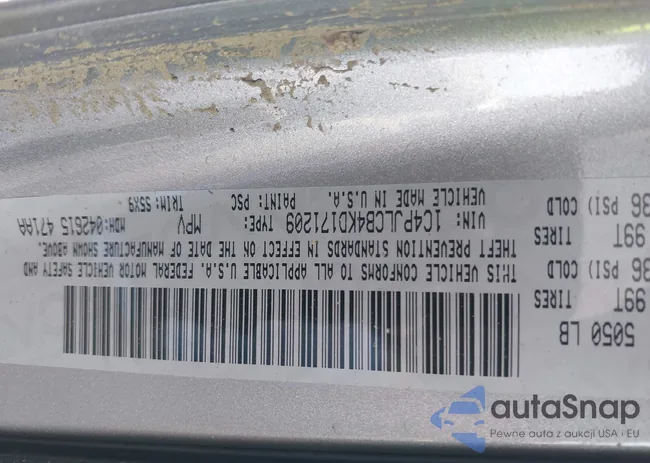 1C4PJLCB4KD171209: 44445306