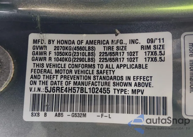 5J6RE4H57BL102455: 44444347