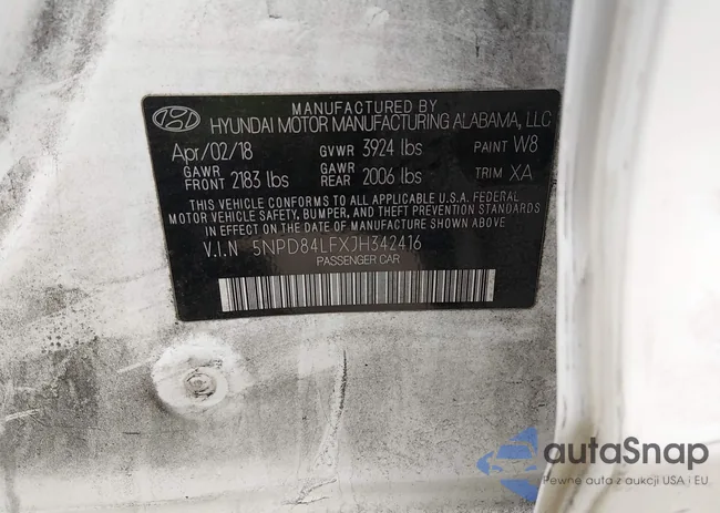 5NPD84LFXJH342416: 44444448