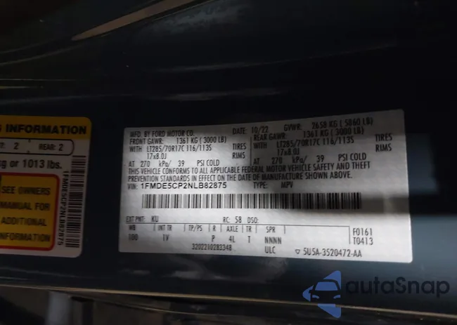 1FMDE5CP2NLB82875: 44444503