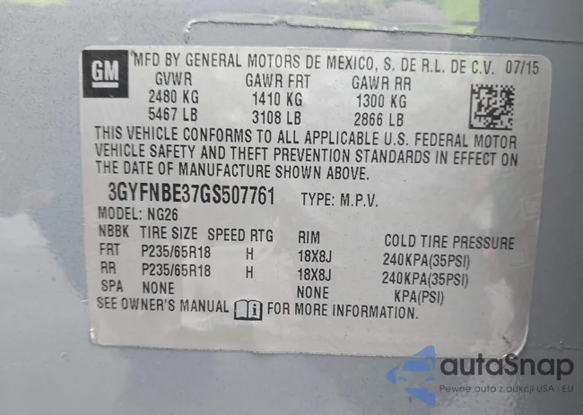 3GYFNBE37GS507761: 44444515