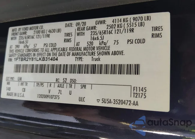 1FTBR2Y81LKB31404: 44445869