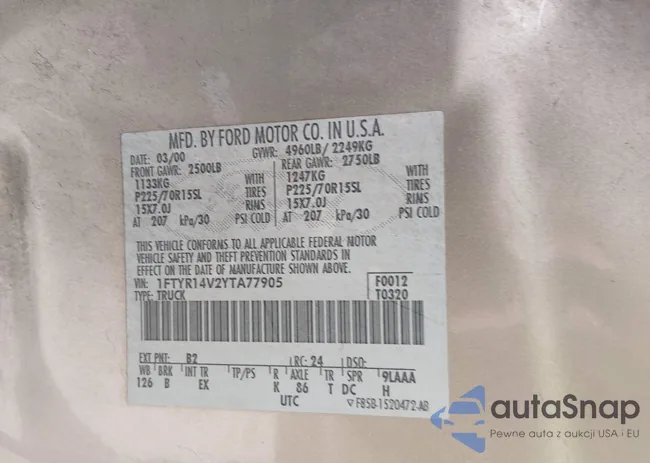 1FTYR14V2YTA77905: 44446076