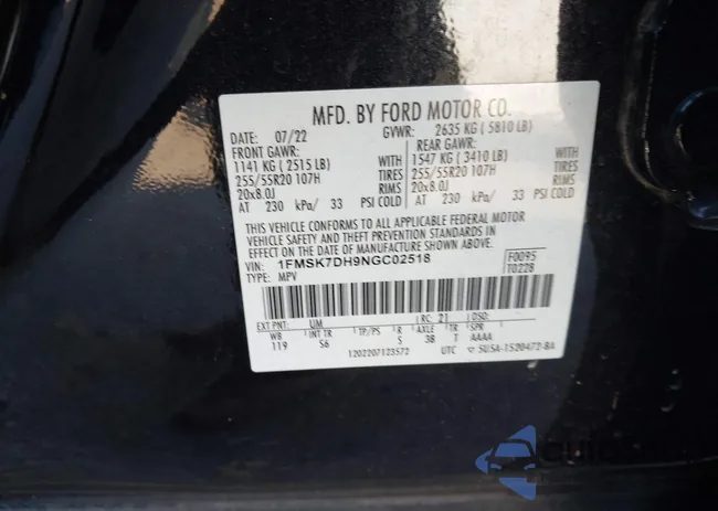 1FMSK7DH9NGC02518: 44446305