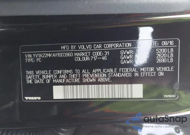 YV1A22MK4H1003960: 44445348