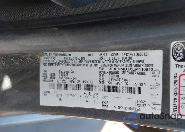 3FADP4BJXEM110512: 44445378