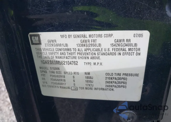 1GKES63M562104762: 44445382