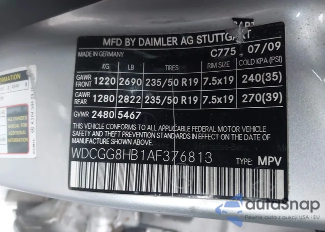 WDCGG8HB1AF376813: 44445386