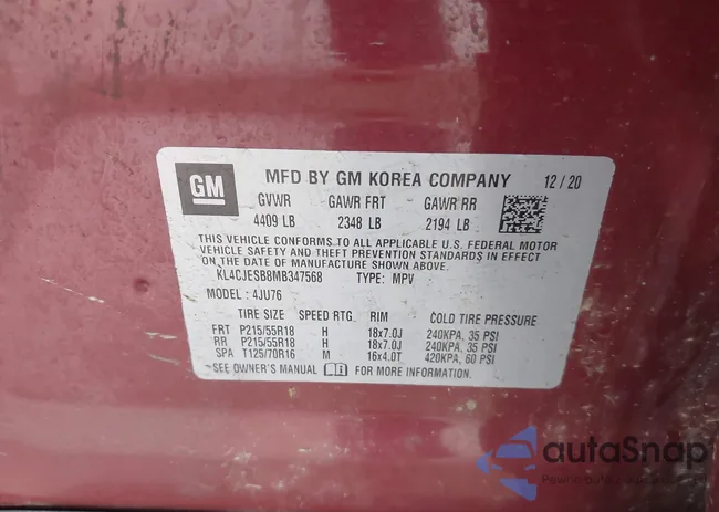 KL4CJESB8MB347568: 44445458