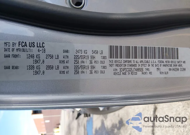 3C4PDCGG5JT408926: 44446767