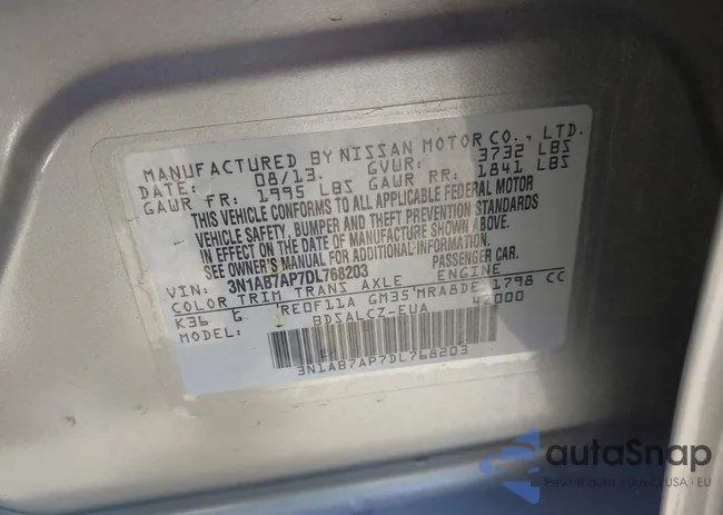 3N1AB7AP7DL768203: 44447053