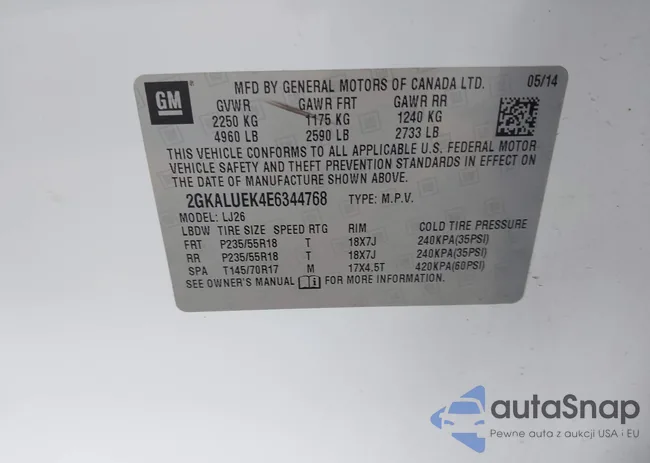 2GKALUEK4E6344768: 44447088