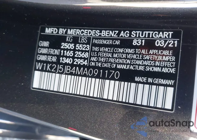 W1K2J5JB4MA091170: 44447209