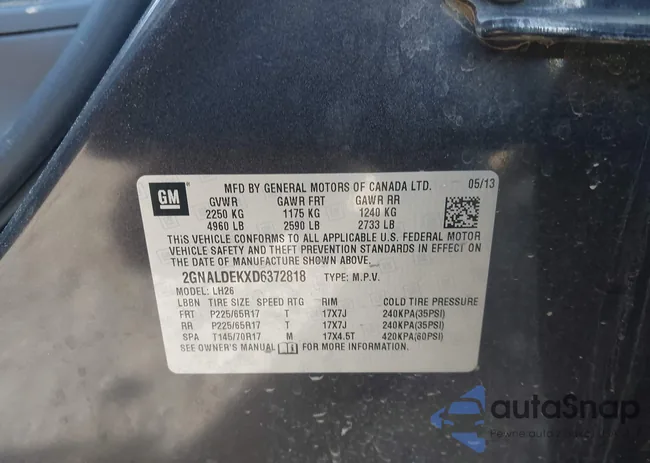 2GNALDEKXD6372818: 44447248