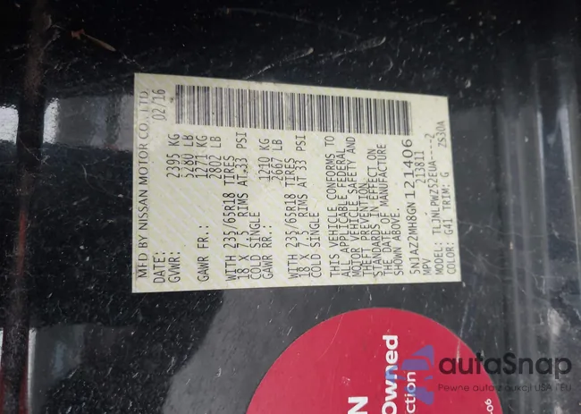 5N1AZ2MH8GN121406: 44446602