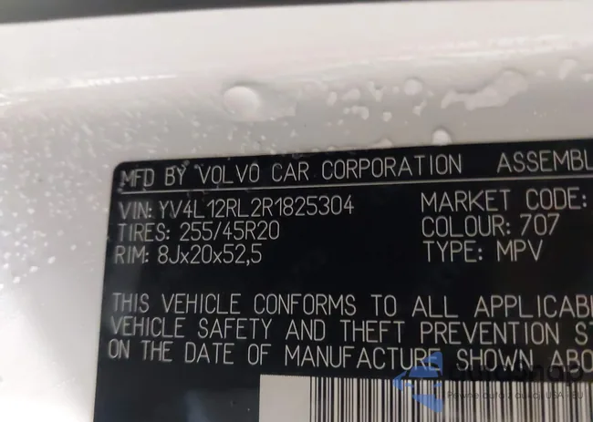 YV4L12RL2R1825304: 44446634