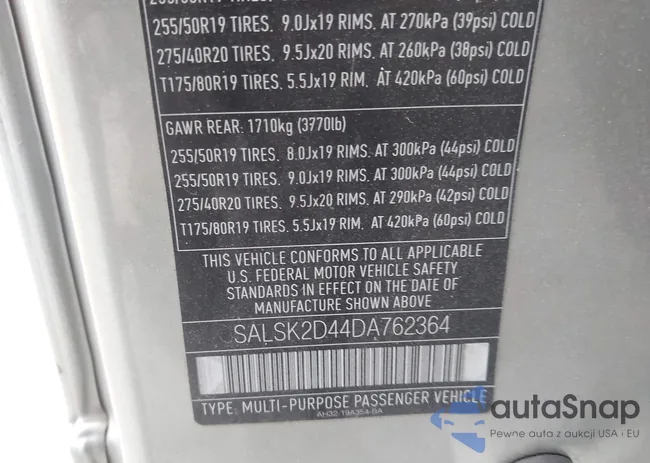 SALSK2D44DA762364: 44446706