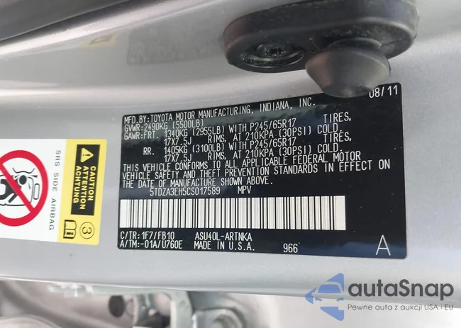 5TDZA3EH5CS017589: 44447824