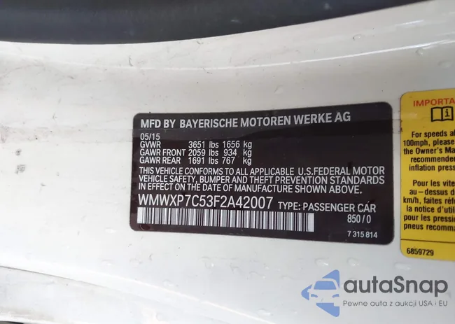 WMWXP7C53F2A42007: 44447870