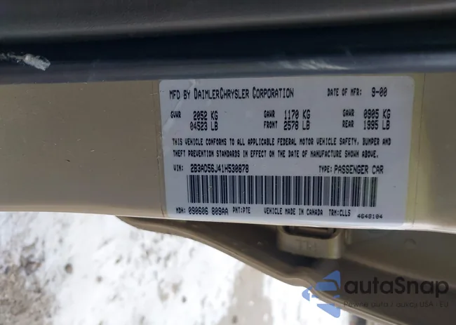 2B3AD56J41H530878: 44447901