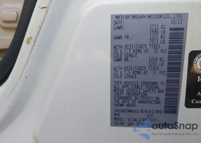 5N1AR2MNXEC644196: 44448038