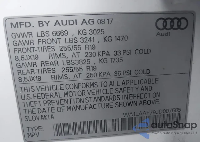 WA1LAAF79JD007585: 44448044