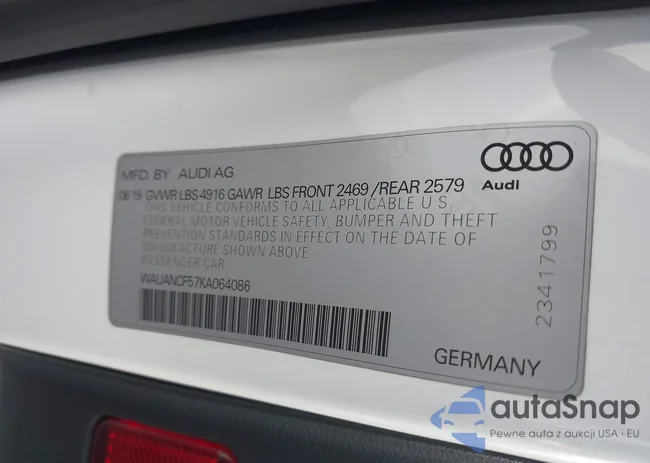 WAUANCF57KA064086: 44448063