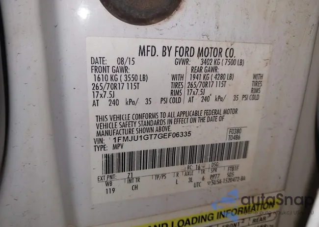 1FMJU1GT7GEF06335: 44448111