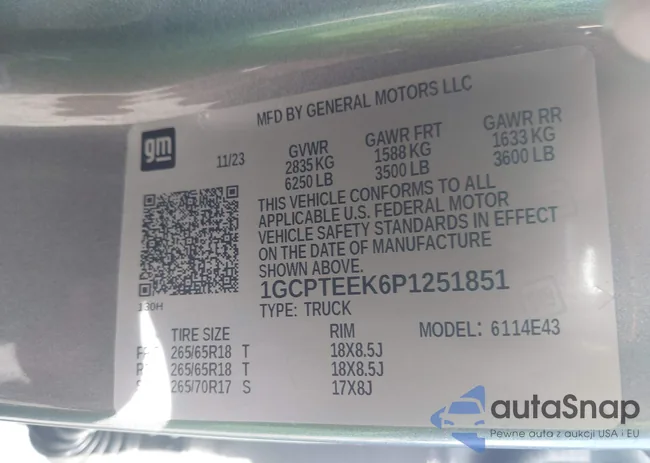 1GCPTEEK6P1251851: 44448147