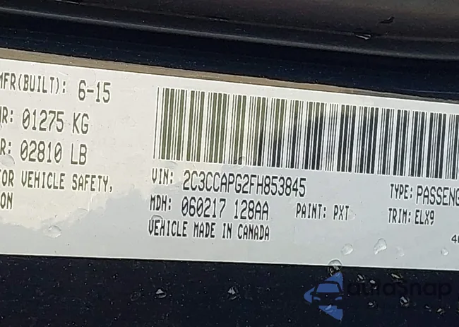 2C3CCAPG2FH853845: 44447453