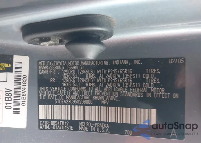 5TDZA23C95S298008: 44447632