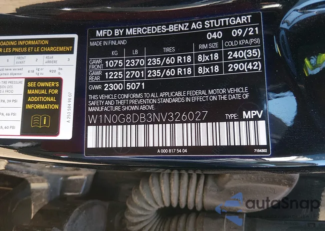 W1N0G8DB3NV326027: 44447685