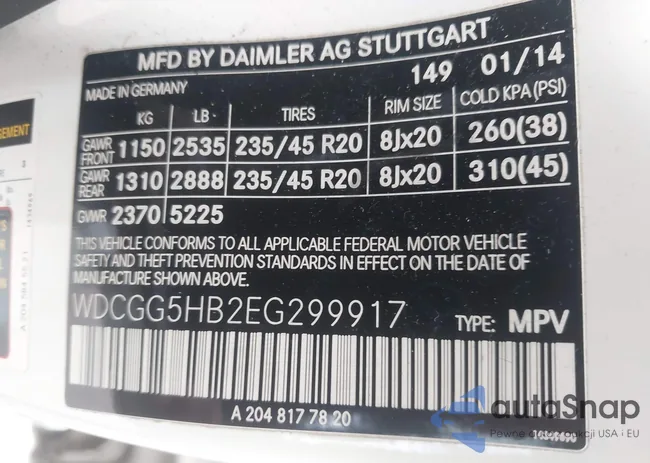 WDCGG5HB2EG299917: 44448836