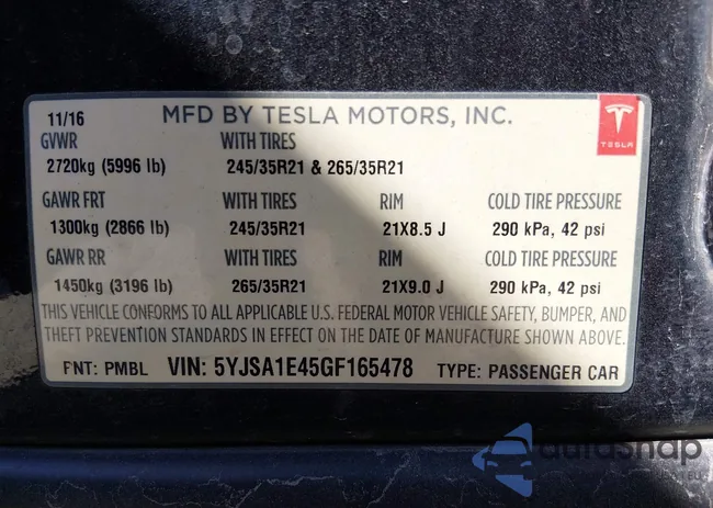 5YJSA1E45GF165478: 44448861