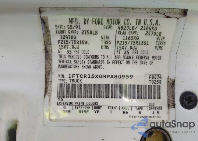 1FTCR15X0MPA80959: 44448948