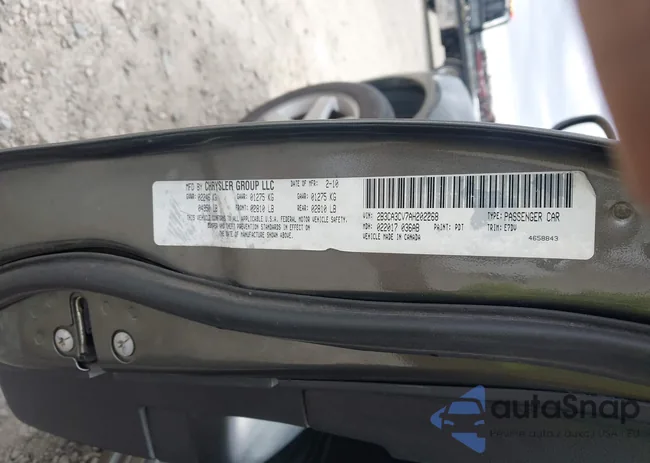 2B3CA3CV7AH202268: 44449072