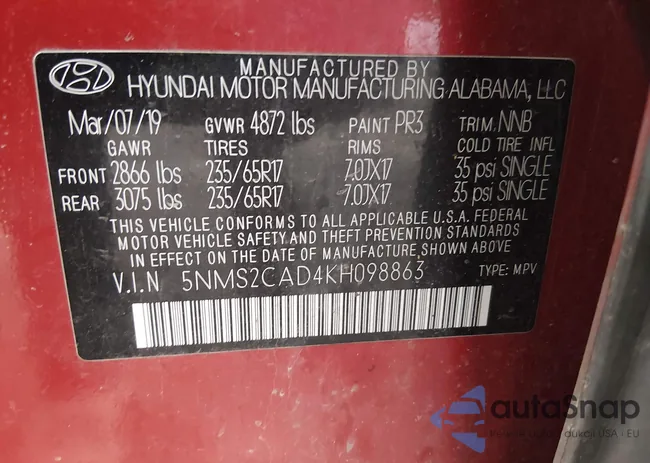 5NMS2CAD4KH098863: 44448432