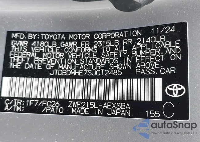 JTDBDMHE7SJ012485: 44448462