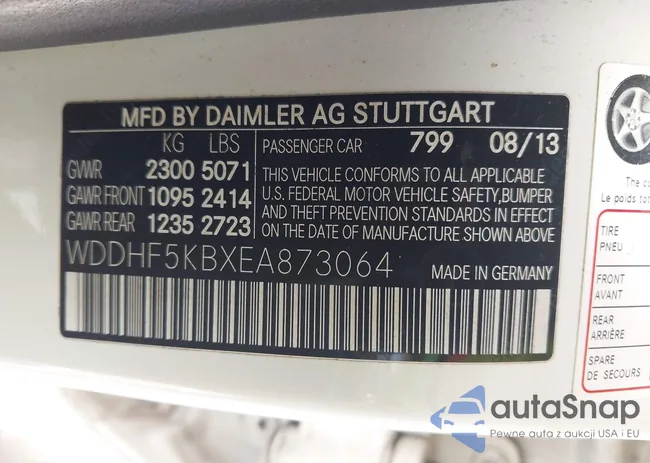 WDDHF5KBXEA873064: 44448693