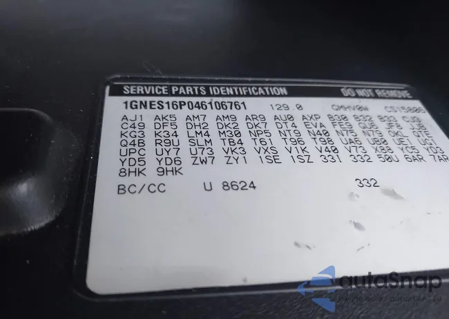 1GNES16P046106761: 44450167