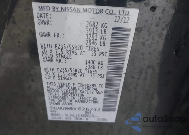 5N1AR2MM9DC626732: 44450251