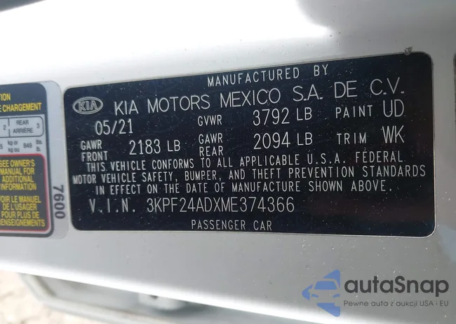 3KPF24ADXME374366: 44450317